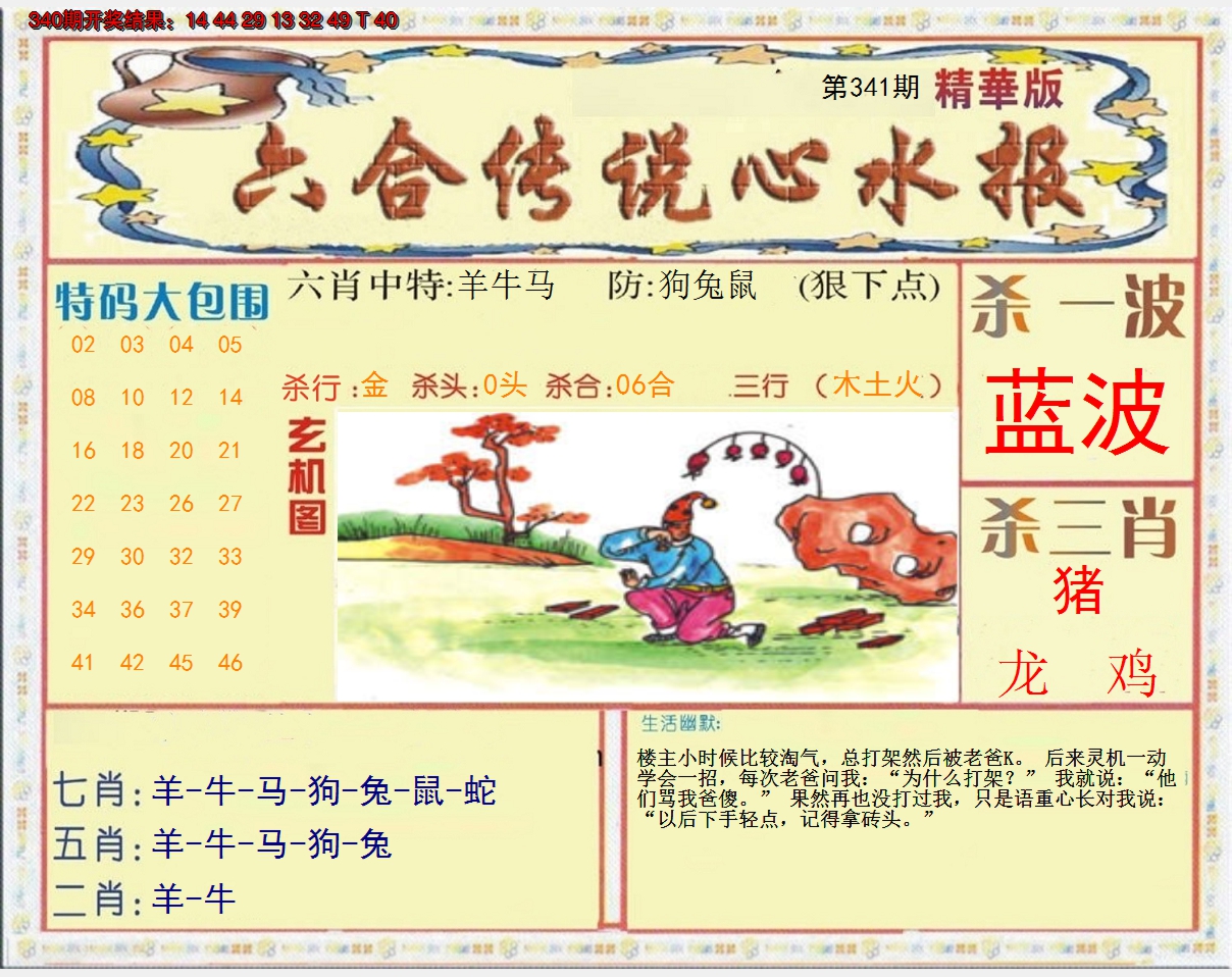 2024341期六合传说(心水版)