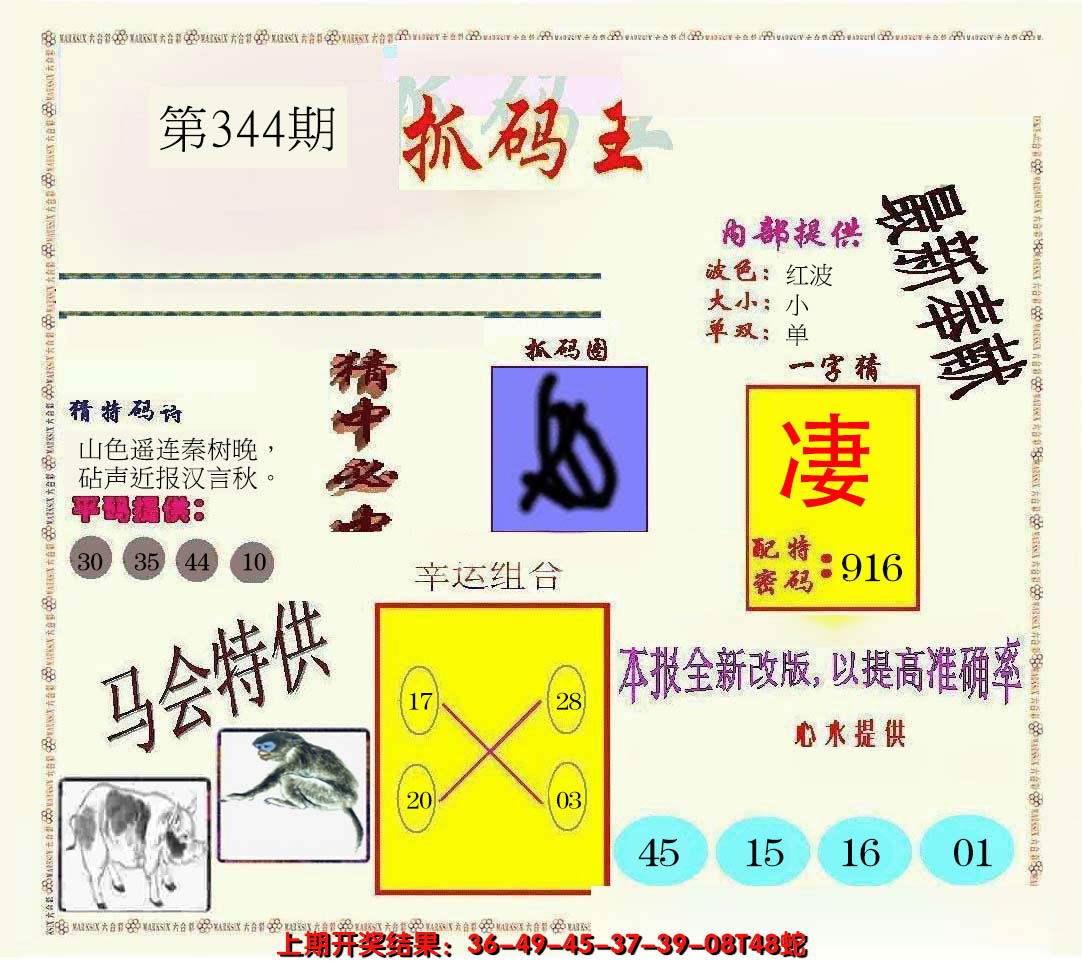 2024344期新抓码王