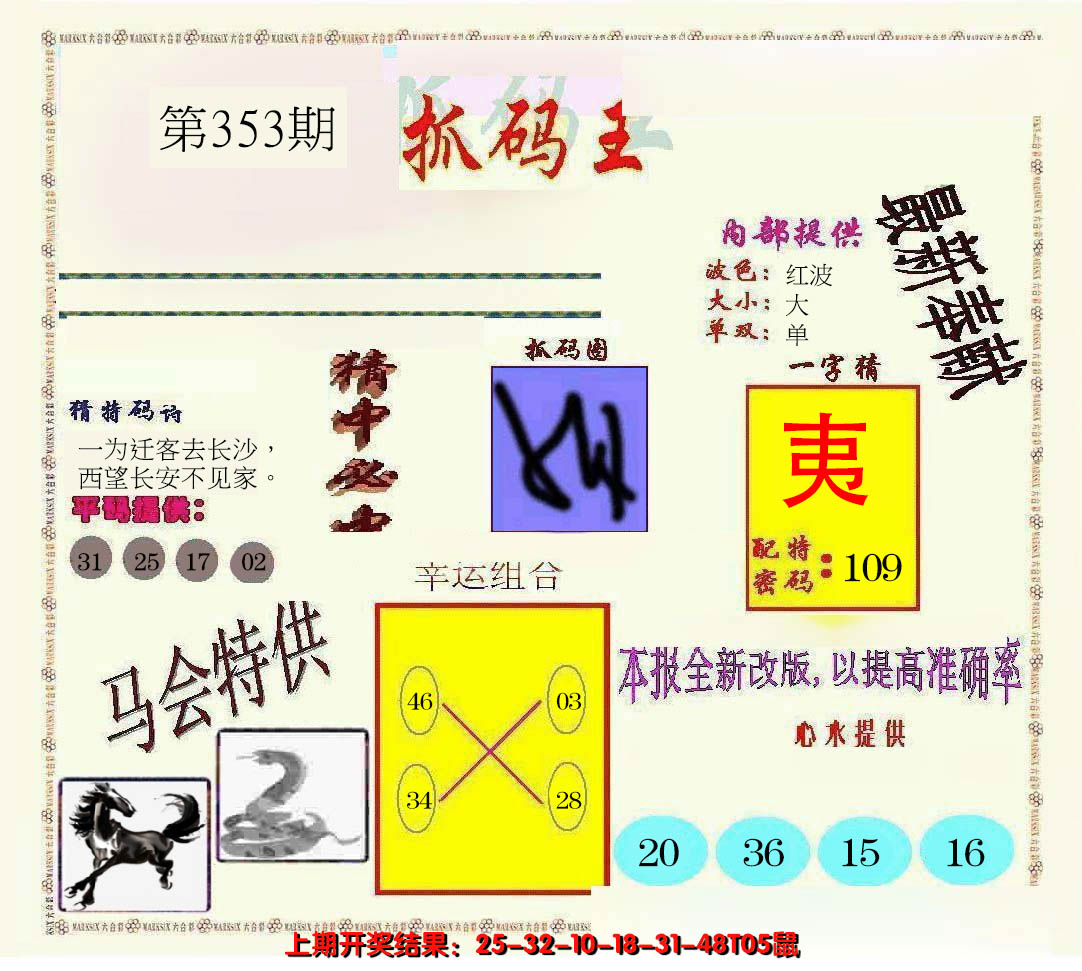 2024353期新抓码王