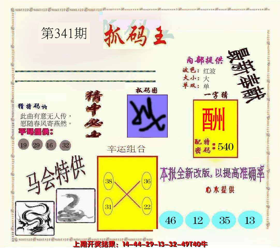 2024341期新抓码王