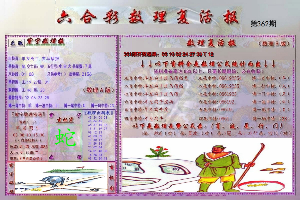 2024362期数理复活报