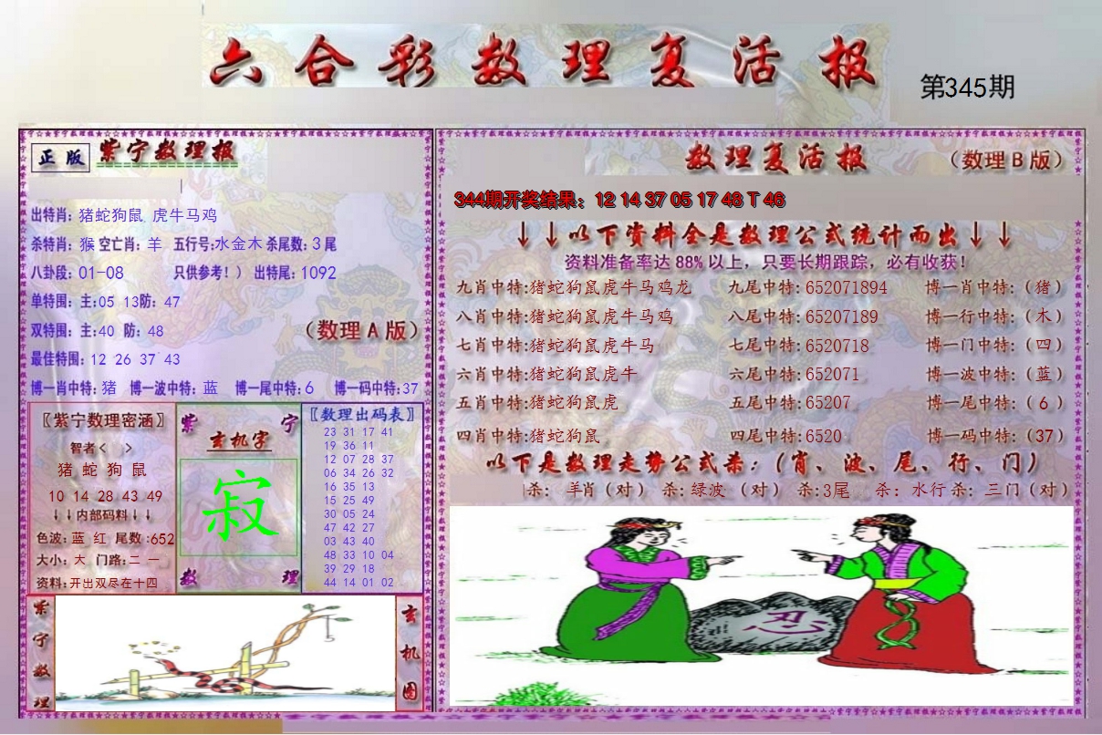 2024345期数理复活报