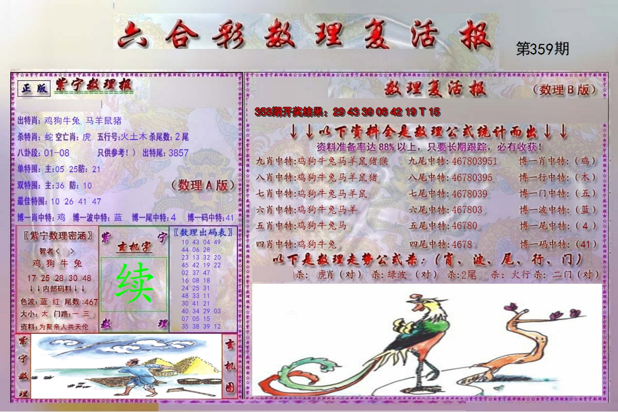 2024359期数理复活报