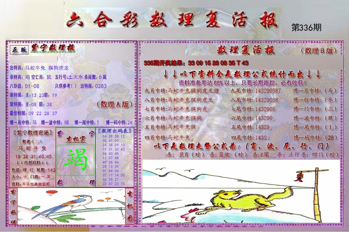 2024336期数理复活报