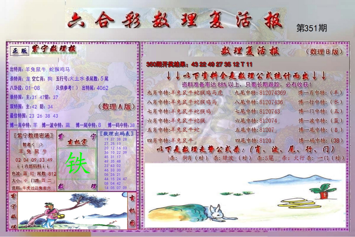 2024351期数理复活报