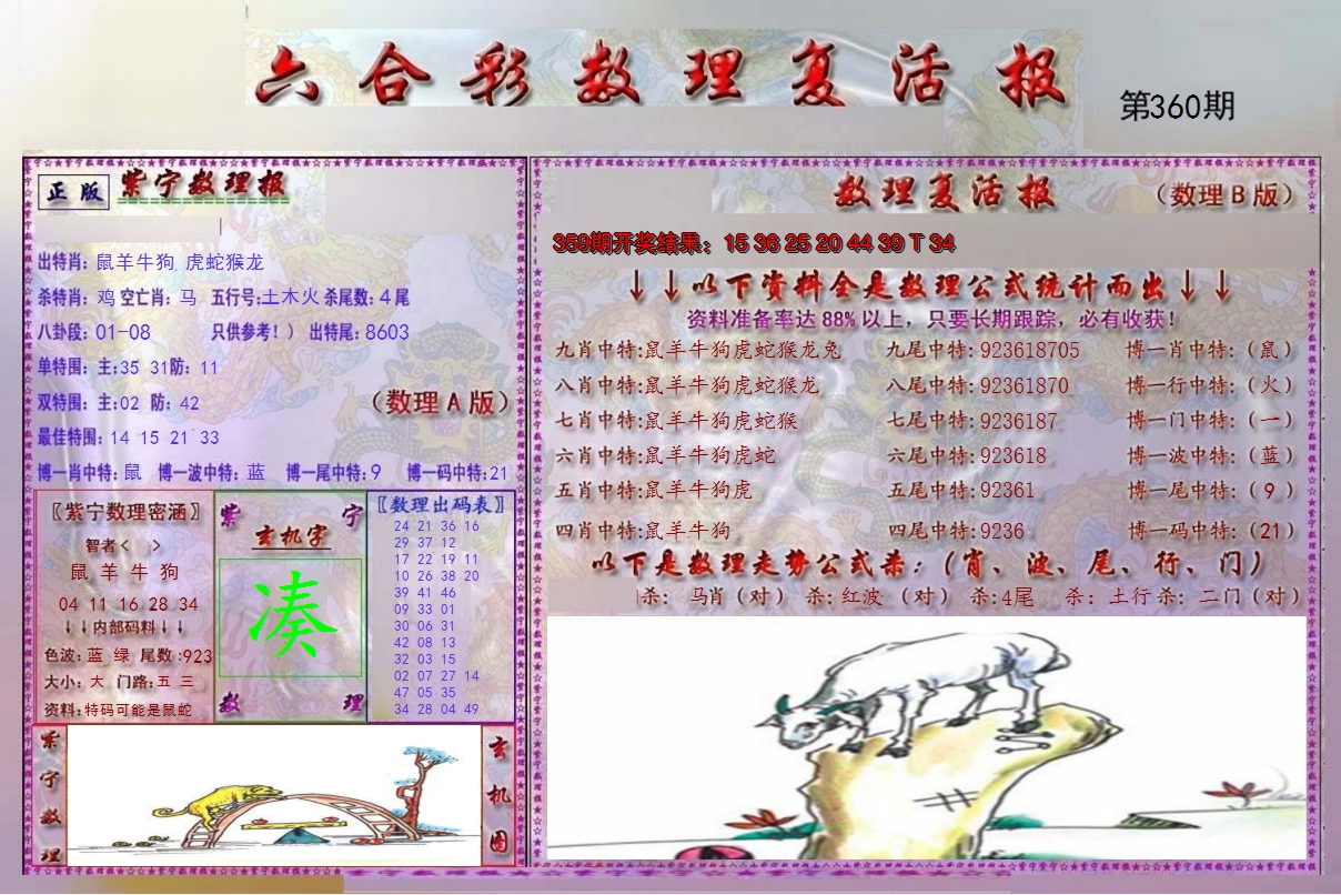 2024360期数理复活报