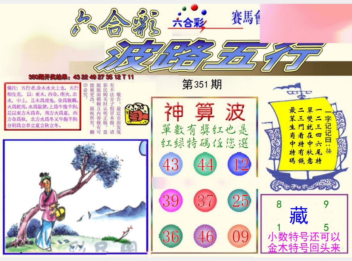 2024351期波路五行