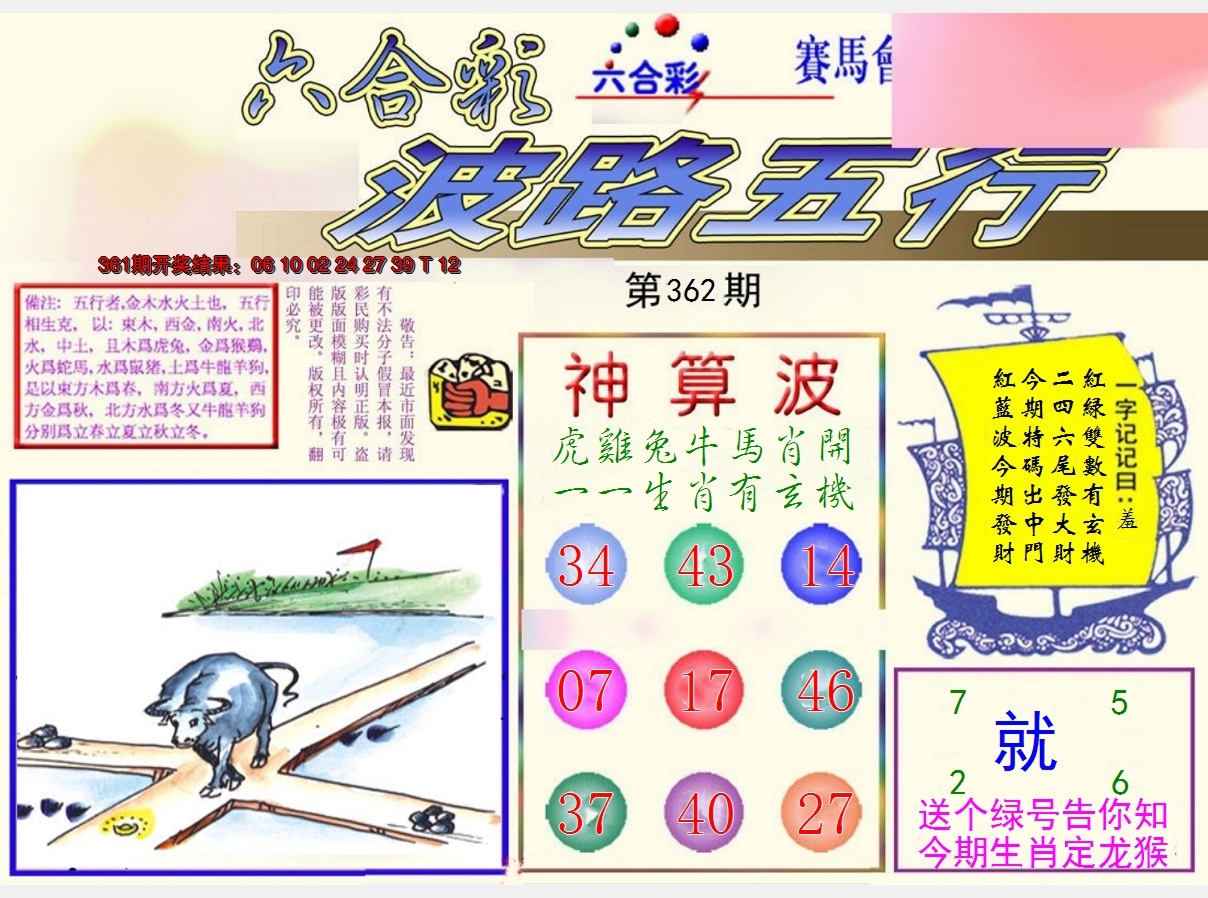 2024362期波路五行