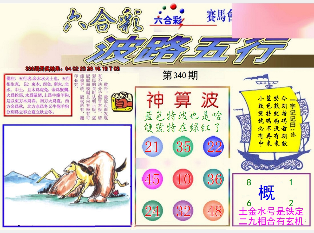 2024340期波路五行