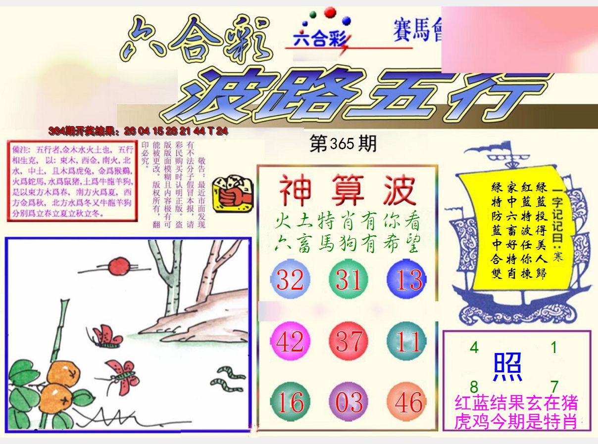 2024365期波路五行