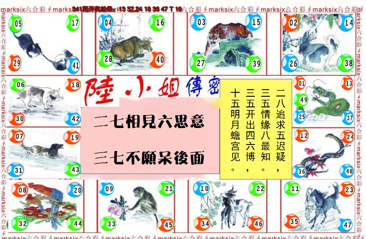 2024342期陆小姐传密B