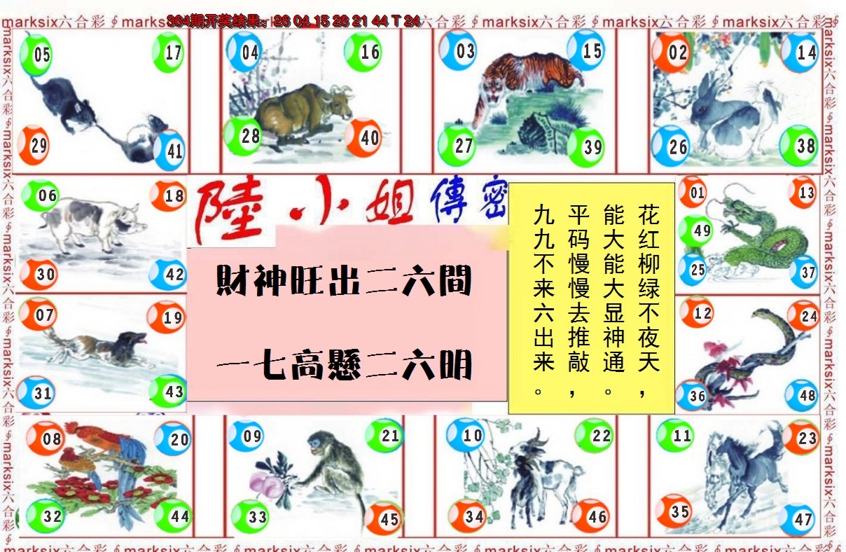 2024365期陆小姐传密B