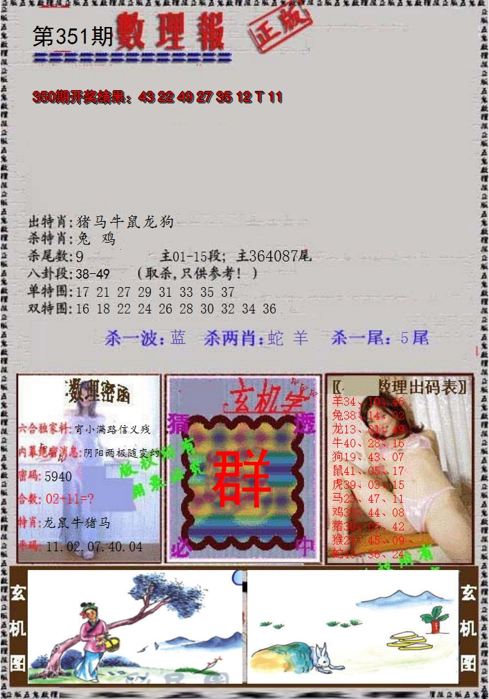 2024351期数理报