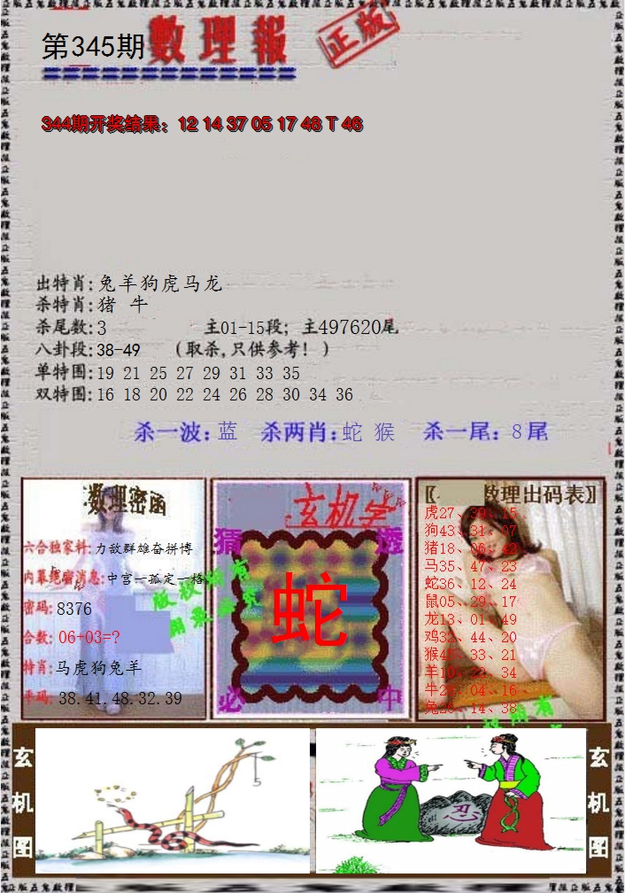2024345期数理报