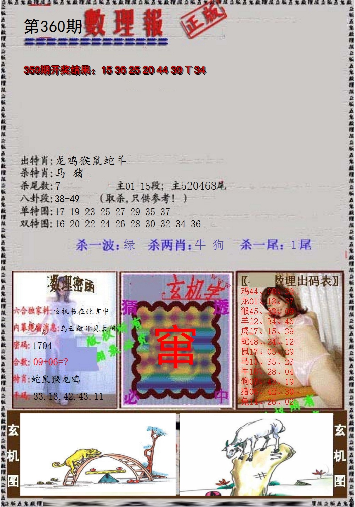 2024360期数理报