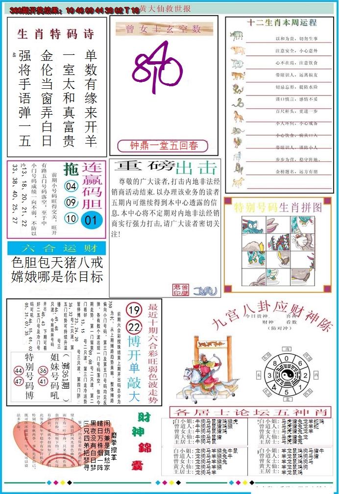 2024361期黄大仙救世B加大版
