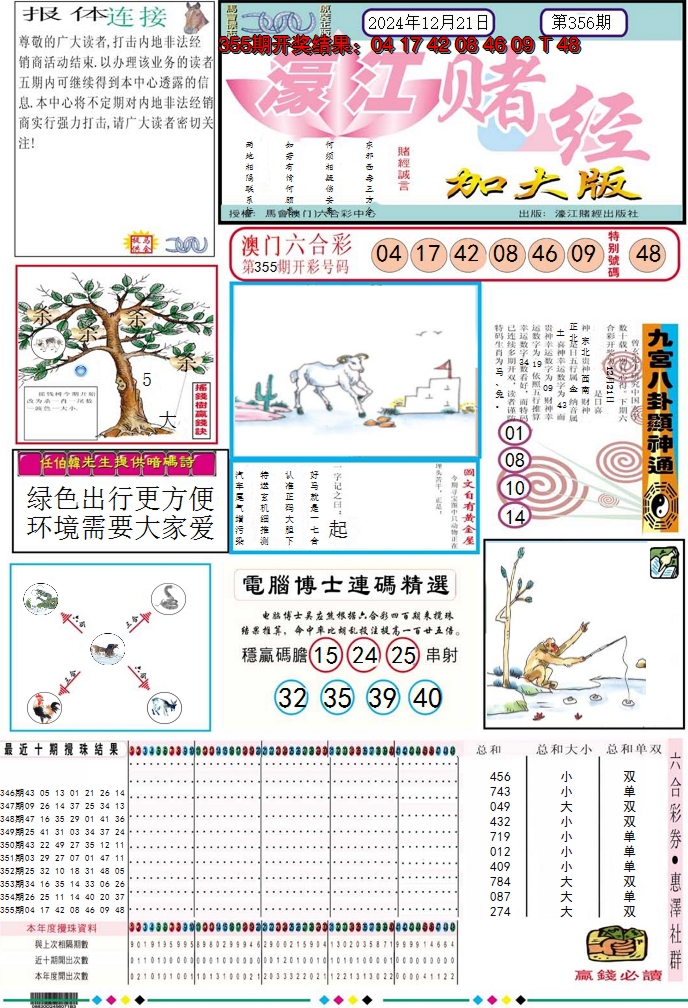2024356期濠江赌经A加大版