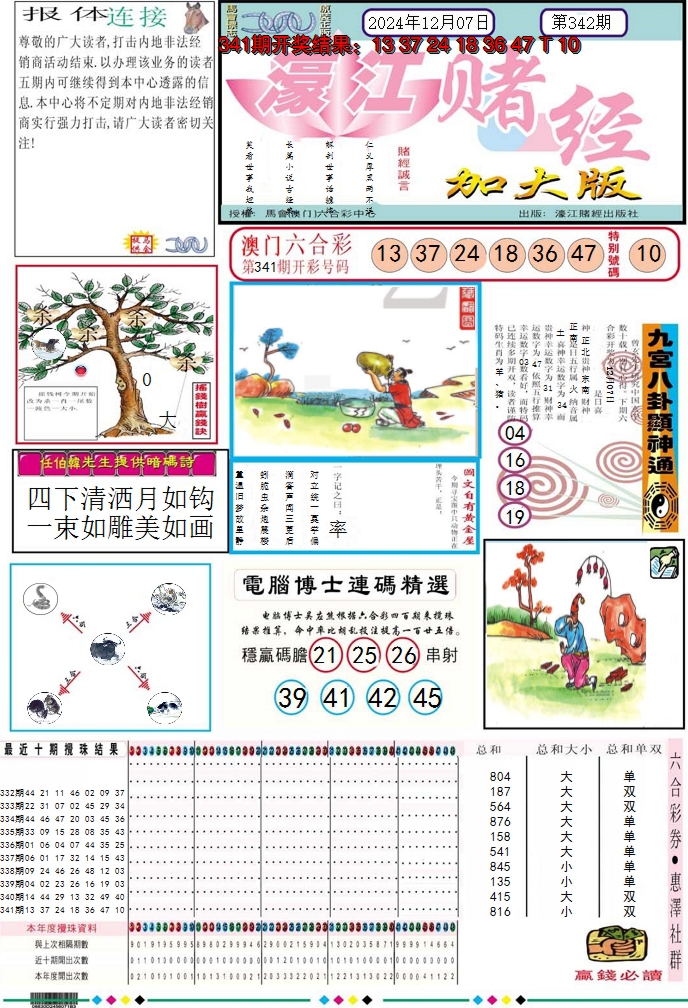 2024342期濠江赌经A加大版
