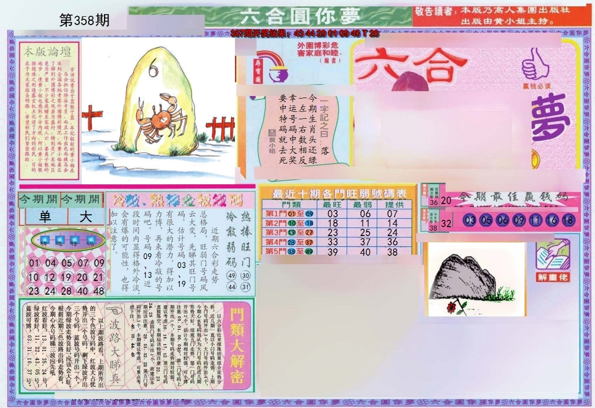 2024358期(新版)六合圆你梦A