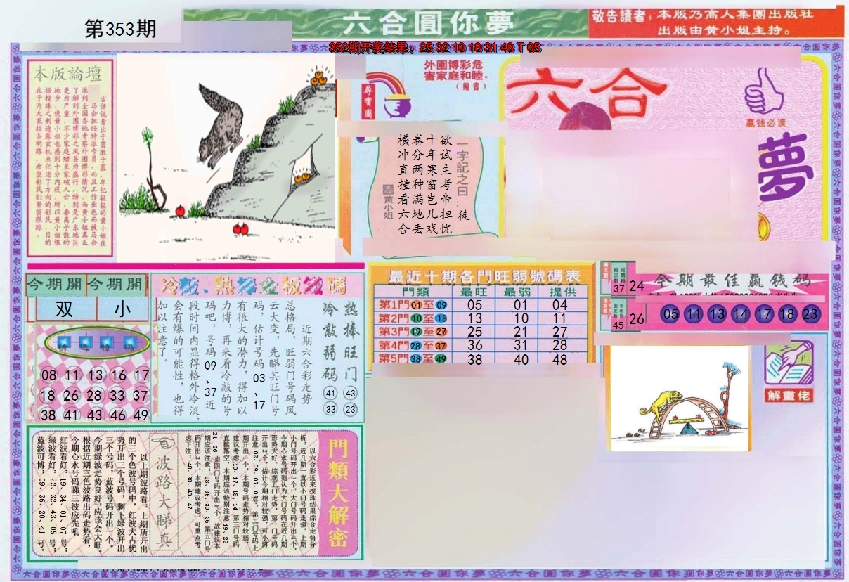 2024353期(新版)六合圆你梦A