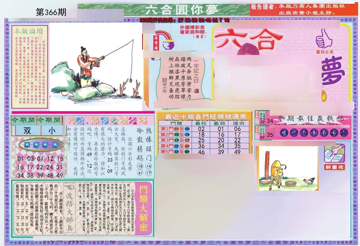2024366期(新版)六合圆你梦A