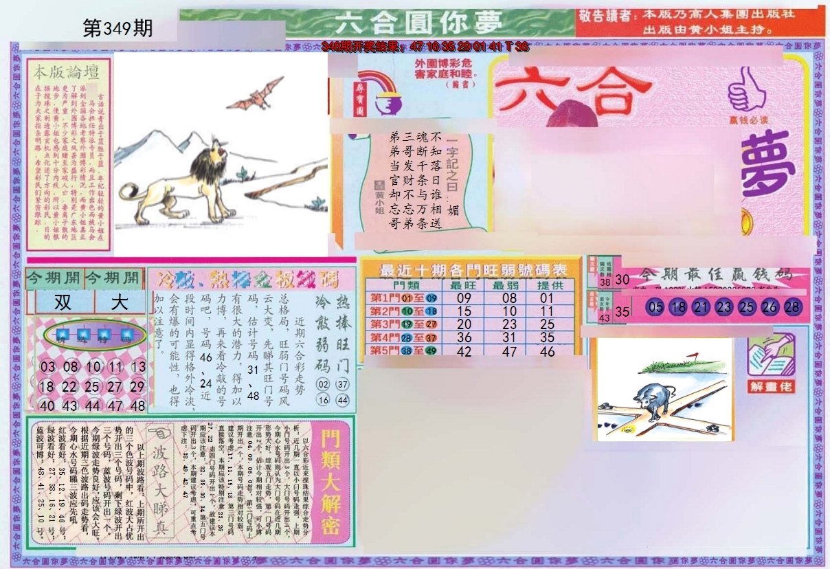 2024349期(新版)六合圆你梦A