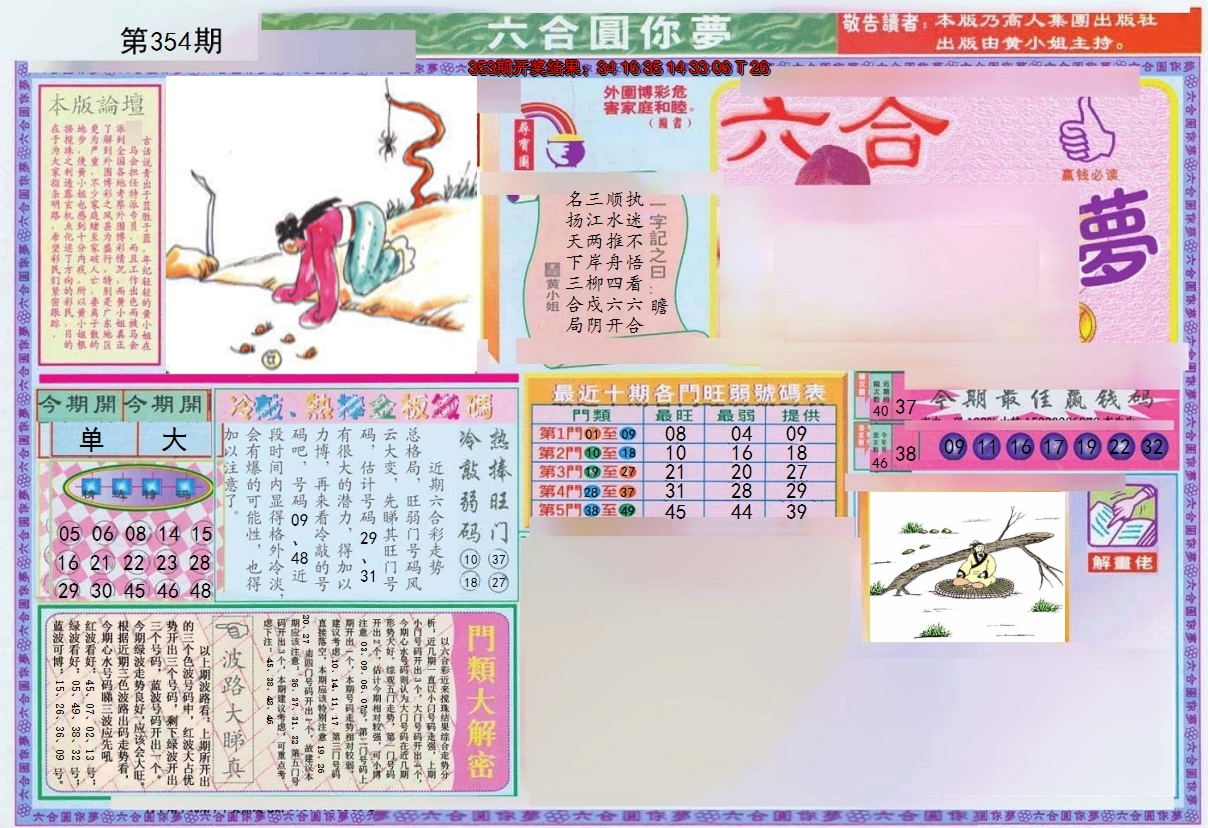 2024354期(新版)六合圆你梦A