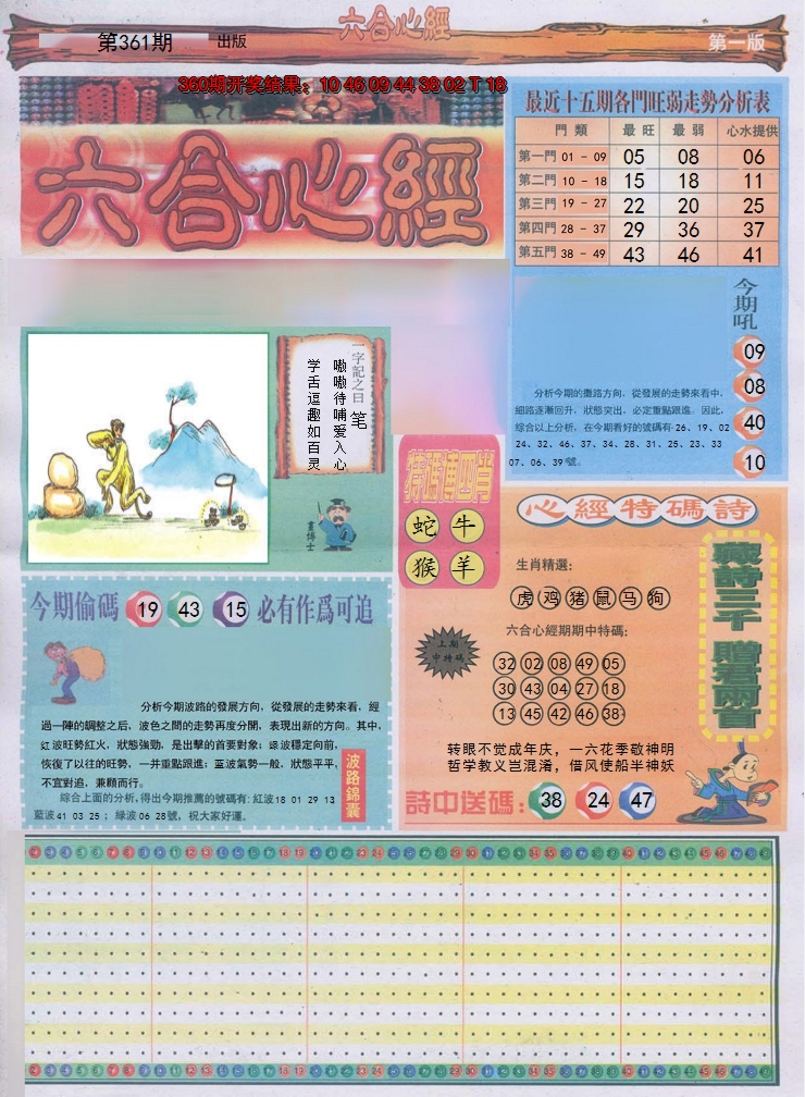 2024361期六合心经A