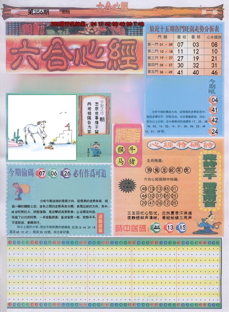 2024356期六合心经A