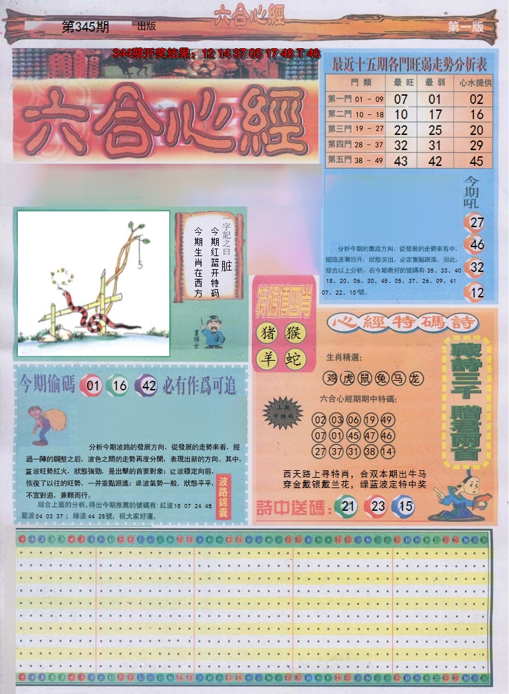 2024345期六合心经A
