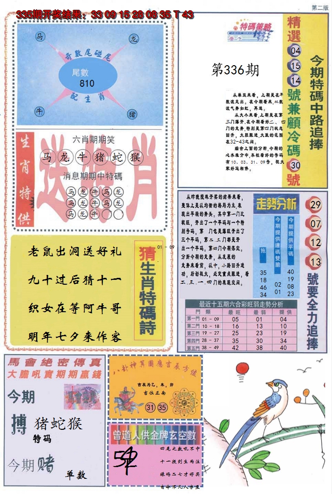 2024336期曾道人内幕消息B