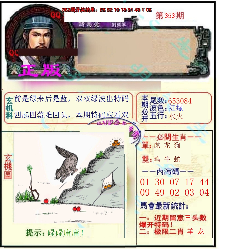 2024353期正宗孔明