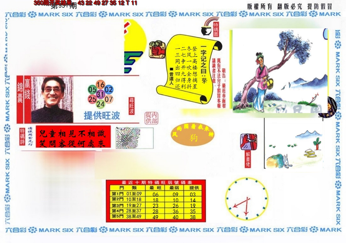 2024351期特码王(信封)