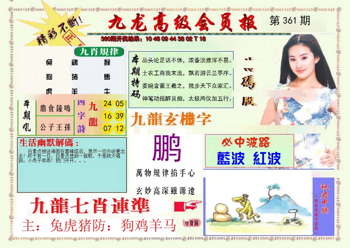 2024361期九龙高级会员报