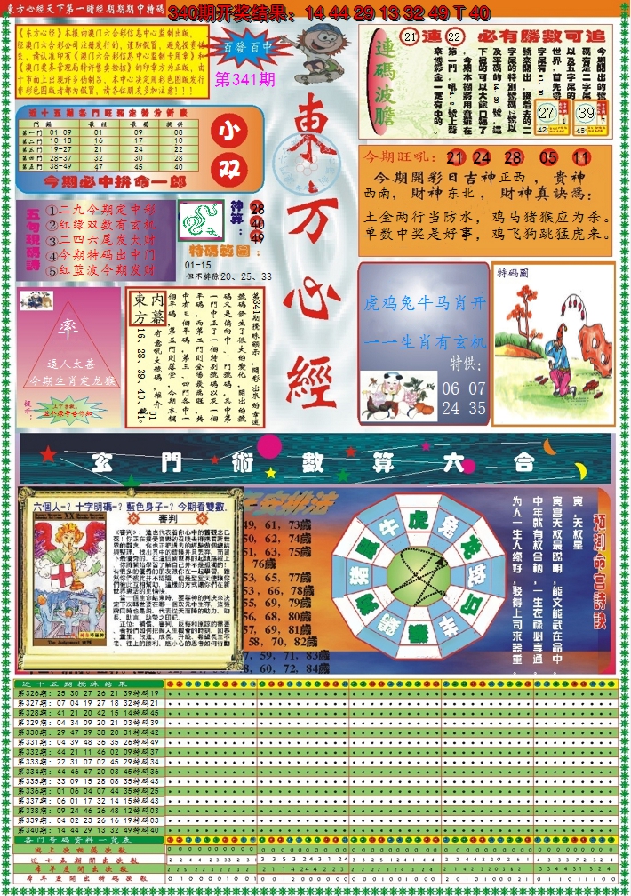 2024341期东方心经A