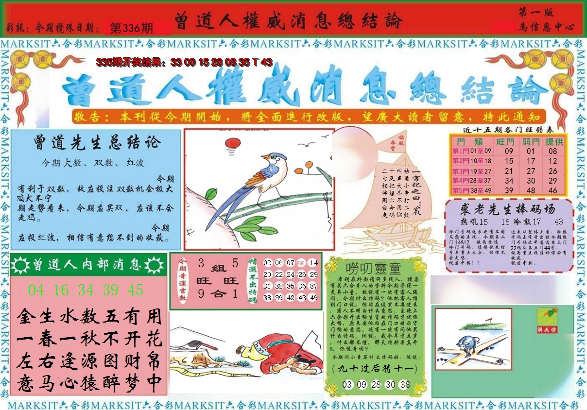 2024336期曾道人权威消息A