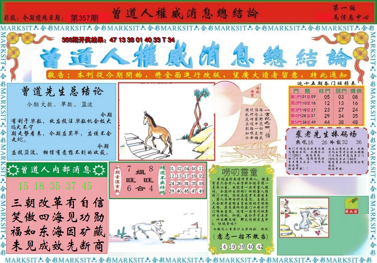 2024357期曾道人权威消息A
