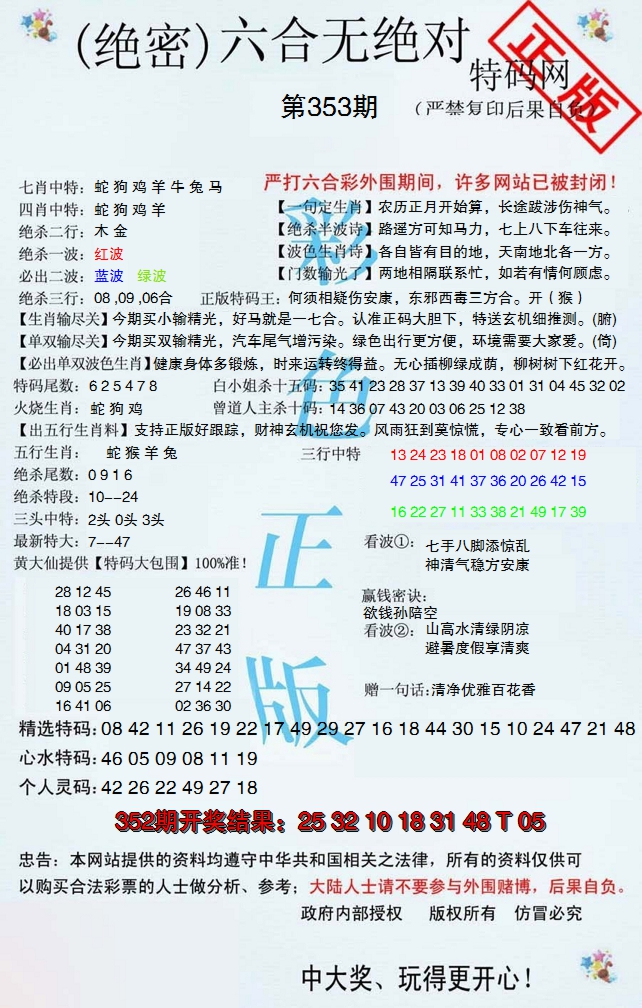 2024353期六合无绝对
