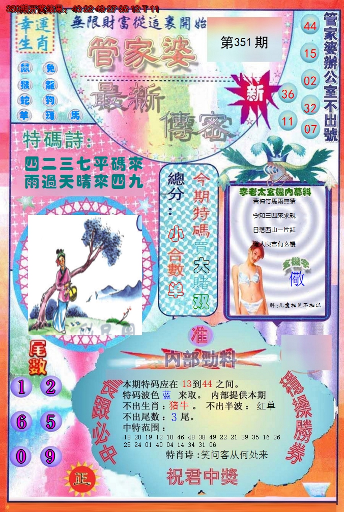 2024351期管家婆新传密