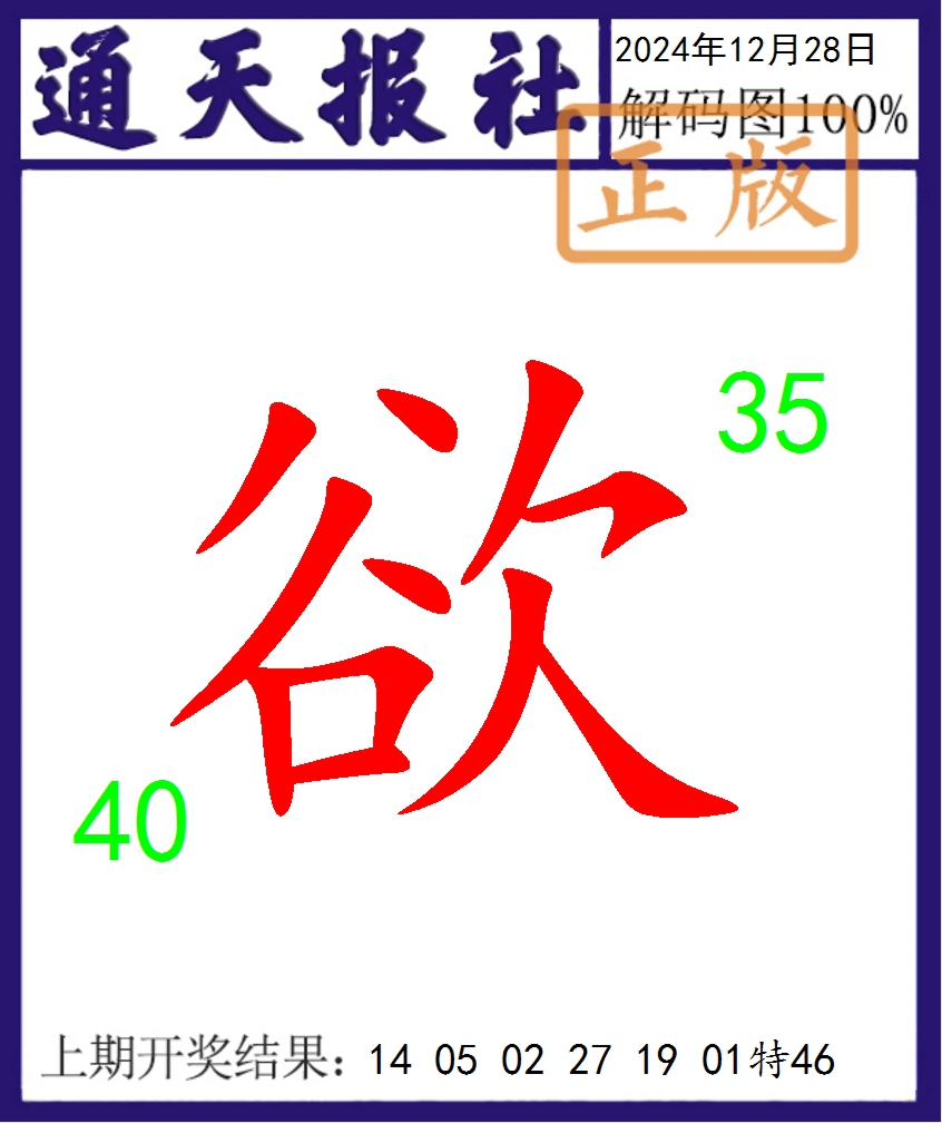 2024363期通天报解码图
