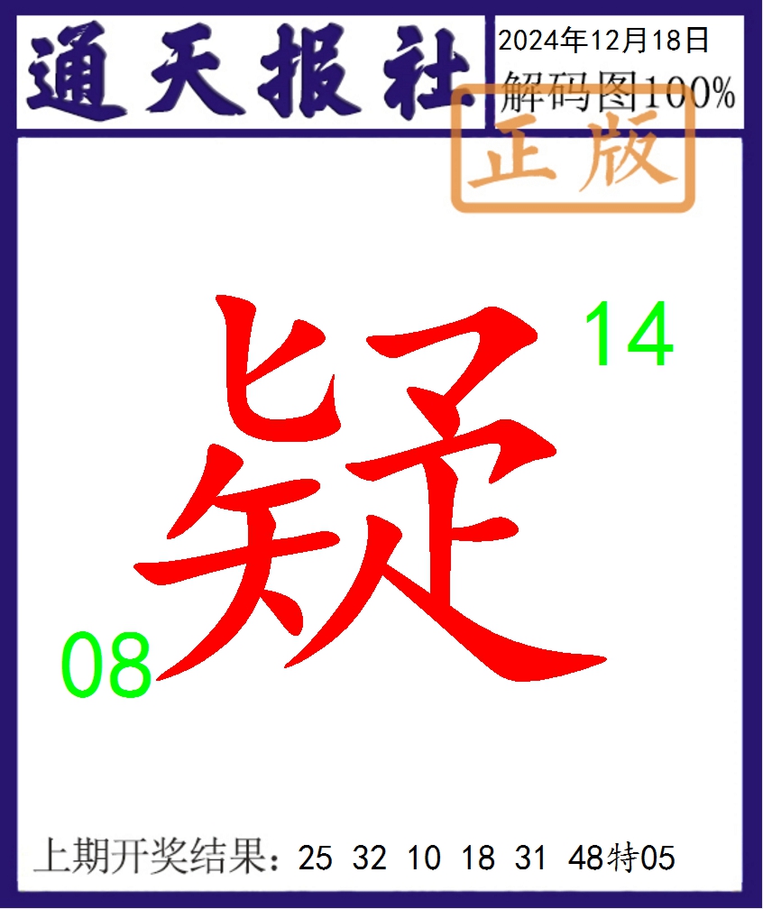 2024353期通天报解码图