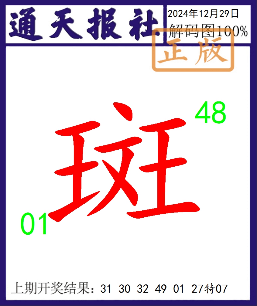 2024364期通天报解码图