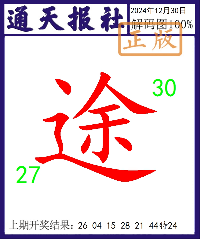 2024365期通天报解码图