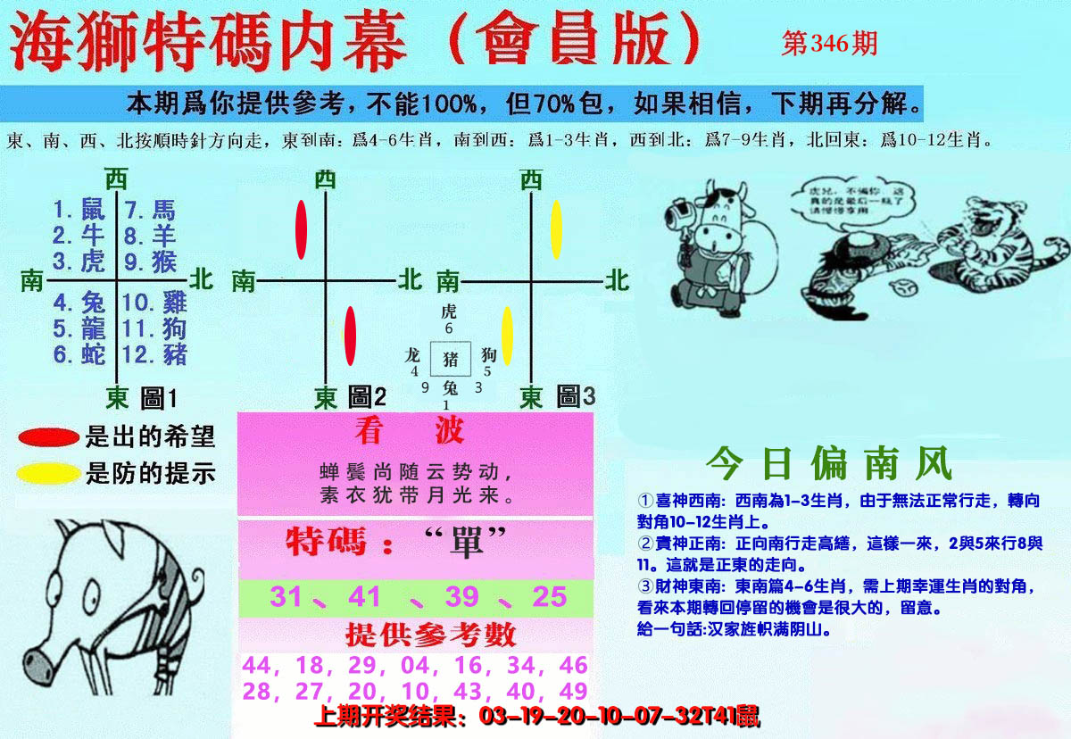 2024346期另版海狮特码内幕报