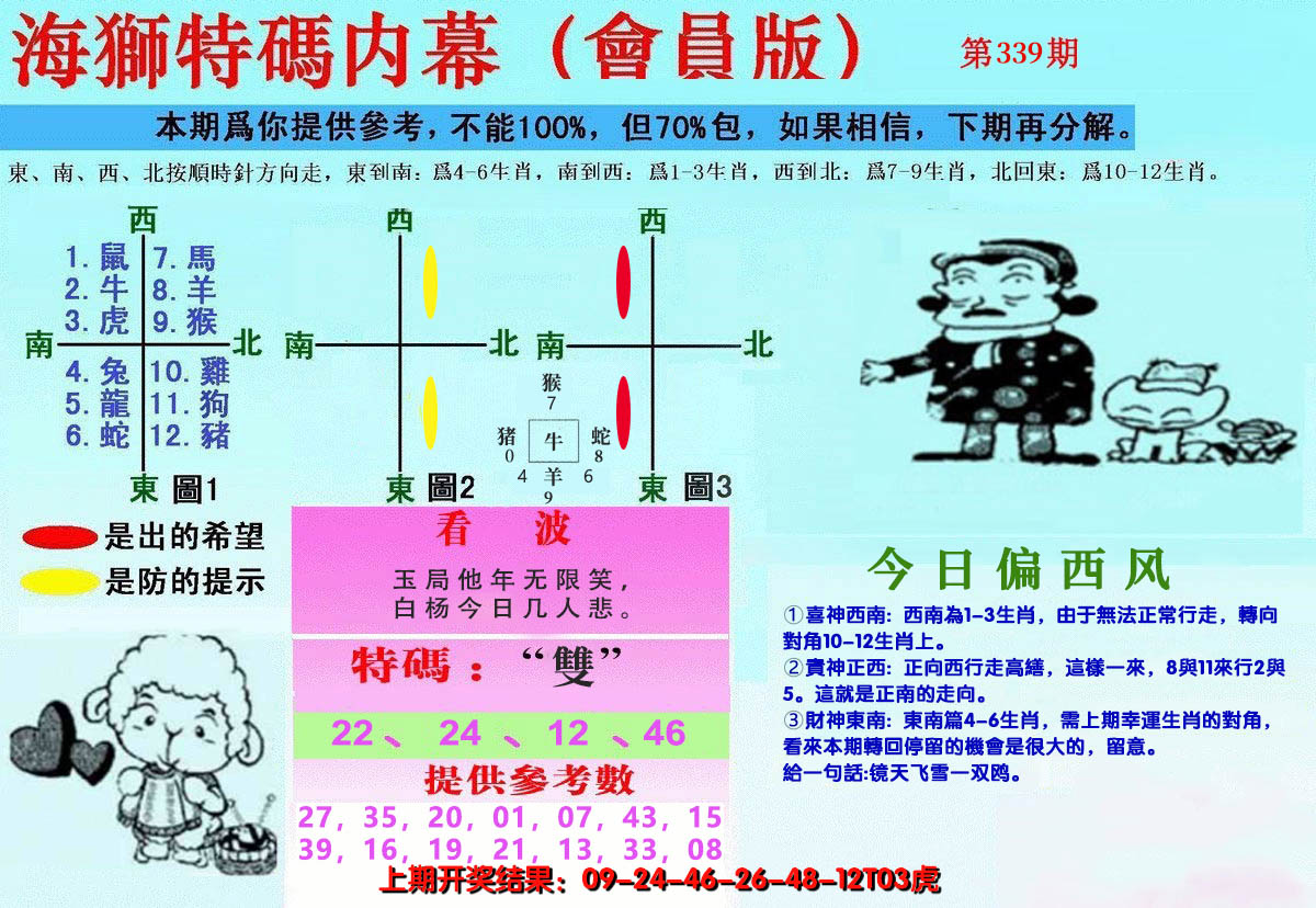2024339期另版海狮特码内幕报