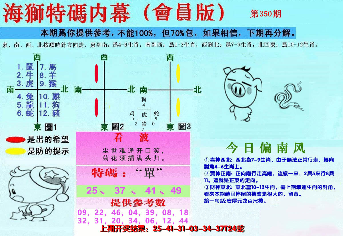 2024350期另版海狮特码内幕报
