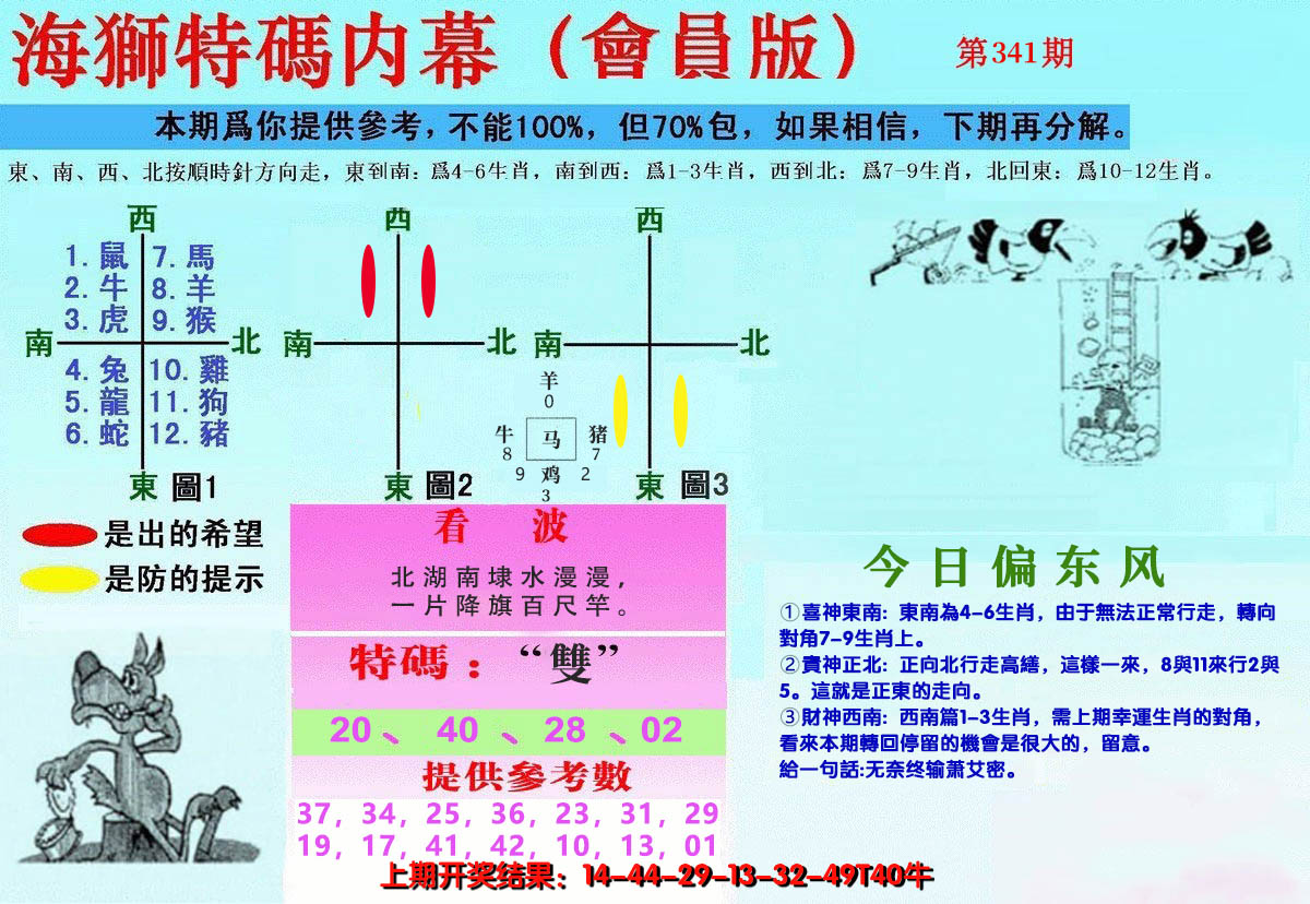 2024341期另版海狮特码内幕报