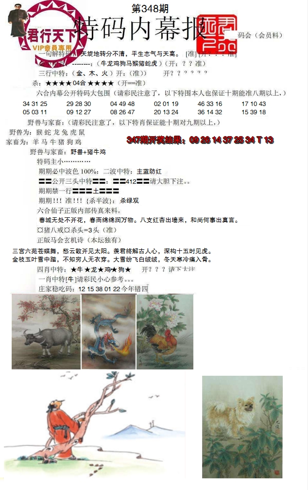 2024348期特码内幕报