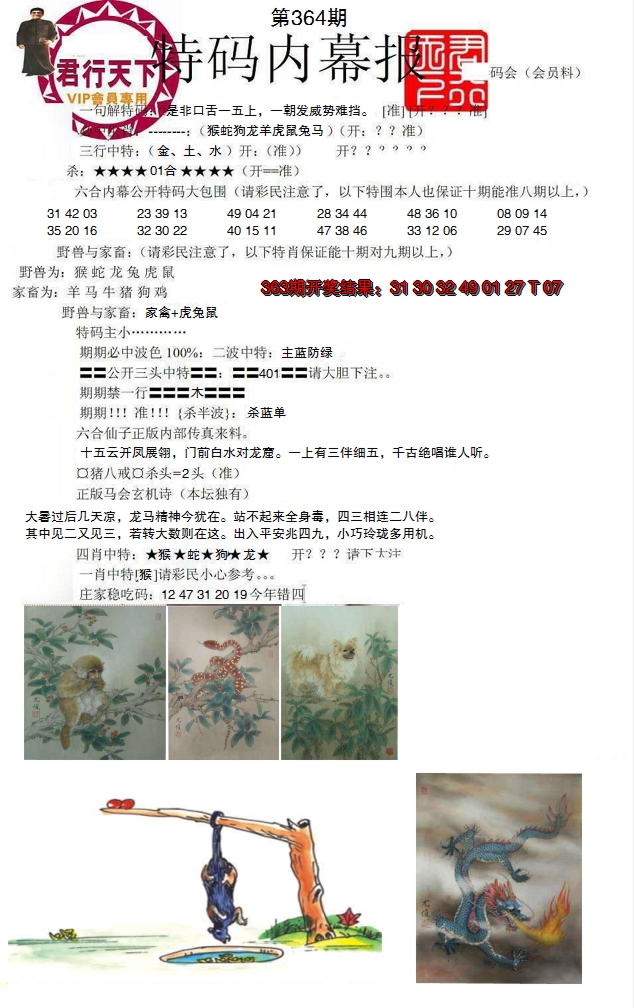 2024364期特码内幕报