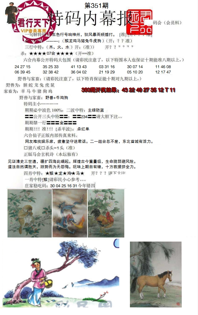 2024351期特码内幕报
